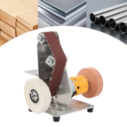775 Motor Mini Belt Sander with 20 Belts, 7-Speed Adjustable Electric Bench Grinder Sanding Machine Table Top Grinder Polisher