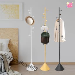 Coat Rack Freestanding Home Plain Freestanding Coat Hanger Rack Metal Clothes Rack Hall Tree Clothing Rack Gold/Black/White