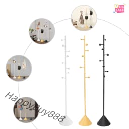 Coat Rack Freestanding Home Plain Freestanding Coat Hanger Rack Metal Clothes Rack Hall Tree Clothing Rack Gold/Black/White