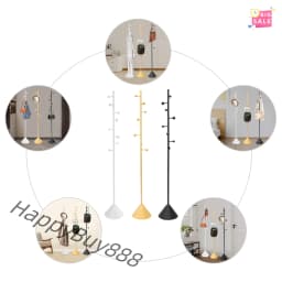 Coat Rack Freestanding Home Plain Freestanding Coat Hanger Rack Metal Clothes Rack Hall Tree Clothing Rack Gold/Black/White