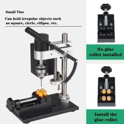 Mini Electric Bench Drill Press Stand Kit 8000 r/min 7-Gear Variable Speed Benchtop Drilling Machine Precise Drill DIY Drilling
