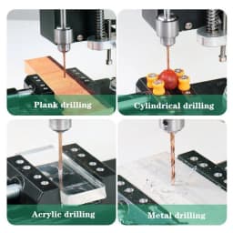 Mini Electric Bench Drill Press Stand Kit 8000 r/min 7-Gear Variable Speed Benchtop Drilling Machine Precise Drill DIY Drilling