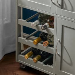 SoBuy FKW45 serving trolley Bottle Rays Kitchen Trolley Kitchen Island Freestanding kitchen living room Dining Room