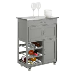 SoBuy FKW45 serving trolley Bottle Rays Kitchen Trolley Kitchen Island Freestanding kitchen living room Dining Room