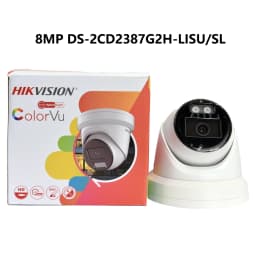 Hikvision IP Camera 8MP DS-2CD2387G2H-LISU/SL Smart Hybrid Light ColorVu Turret 4MP DS-2CD2347G2H-LISU/SL Built-in 2-Way Audio