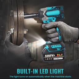 450N.m Cordless Impact Wrench Brushless Electric Wrench Screwdriver High Torque Auto Repair Power Tools For Makita Battery