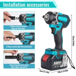 450N.m Cordless Impact Wrench Brushless Electric Wrench Screwdriver High Torque Auto Repair Power Tools For Makita Battery
