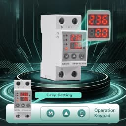 GEYA GPS8 Single Phase & Three Phase Voltage Current Relay Protector  Over Voltage Under Voltage Protective Device  63A 220VAC