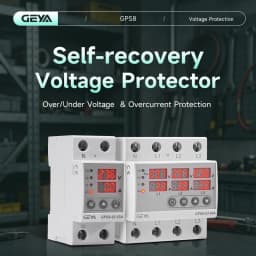 GEYA GPS8 Single Phase & Three Phase Voltage Current Relay Protector  Over Voltage Under Voltage Protective Device  63A 220VAC