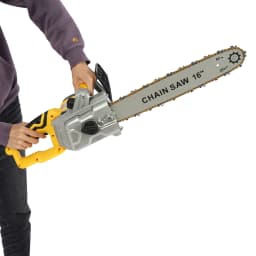 2200W Chainsaw 220V Electric Chainsaw with Driving Full Copper Orange 16 Inch Longitudinal Motor 800r/min