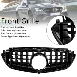 Front Bumper Grille Grill Fit for Mercedes Benz W213 E63 E63S AMG 2016-2020 Only