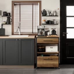 SoBuy FKW118-PF serving trolley with 1 removable storage struhe kitchen trolley on roller trolley bar cart