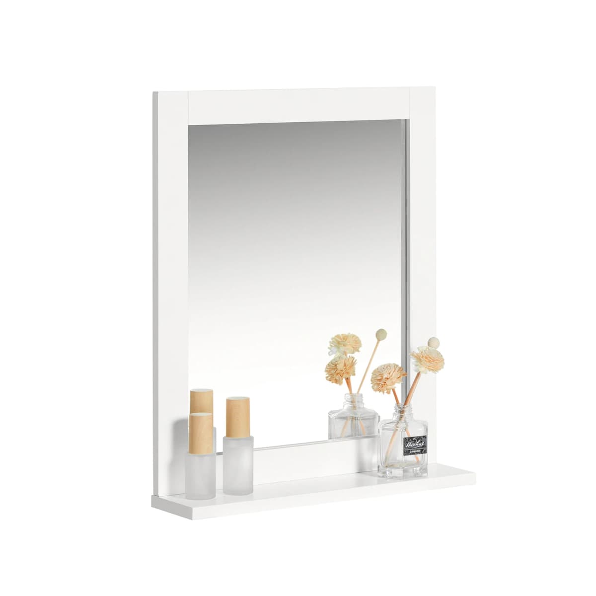 SoBuy FRG129 mirror wall mirror bathroom mirror with shelf BHT: 40x49x10cm