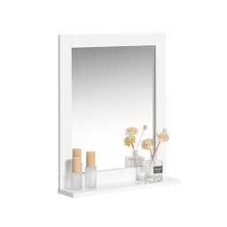 SoBuy FRG129 mirror wall mirror bathroom mirror with shelf BHT: 40x49x10cm