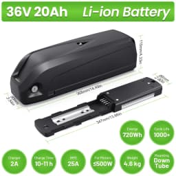Electric Bike Hailong Li Lithium Battery Pack 18650 21700 Cells 36V 15Ah 48V 18Ah 25Ah Bicycle Motor Battery for 250-1500W Kit