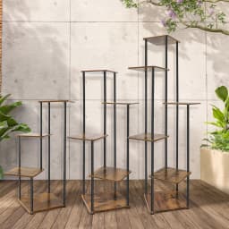 EFAN Plant Stand 4/5/6 Tier Indoor Metal Plant Shelf for Multiple Plants Small Corner Flower Stand for Patio Garden Balcony Home
