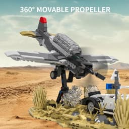 1232PCS Tunnel Car Plane Chase Fight Scene Building Blocks Movie Street View Model Bricks Desktop Display Toy Kids Holiday Gifts