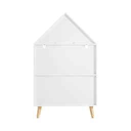 Sobuy Kmb58-W Kids Shelf with House Design Bookcase for Children Storage Shelf Toy Shelf Furniture