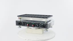 Cast Aluminum Dutch Pancake Maker, 50-Hole 850W×2 Heating, 50-300℃ Temperature Control Non-stick Mini Waffle Baker for Home Shop