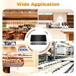 Cast Aluminum Dutch Pancake Maker, 50-Hole 850W×2 Heating, 50-300℃ Temperature Control Non-stick Mini Waffle Baker for Home Shop