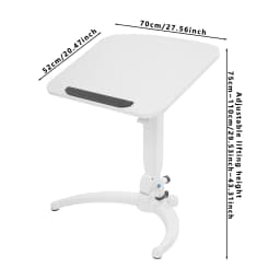Foldable Mobile Standing Desk Mobile Rolling Laptop Table Mobile Folding Desk Standing Desk