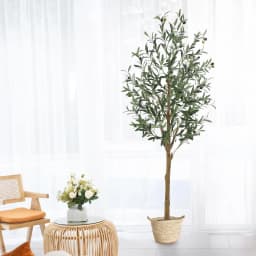 2pcs Artificial Olive Tree 120/150cm Tall Faux Silk Olive Trees Fake Potted Tree for Indoor Home Office Living Room Decor