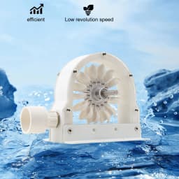 Pelton Water Power Generator 100–300 W 500–4000 RPM Wheel Impulse Pelton Turbine with Adapter to DIY Hydroelectric Generator
