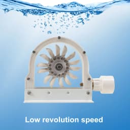 Pelton Water Power Generator 100–300 W 500–4000 RPM Wheel Impulse Pelton Turbine with Adapter to DIY Hydroelectric Generator