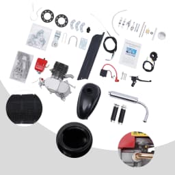 100cc 2-Stroke Bike Engine Kit Gasoline Motor w/CDI Ignition 36 Sprocket for 26/28-Inch Bicycles (Air-Cooled)