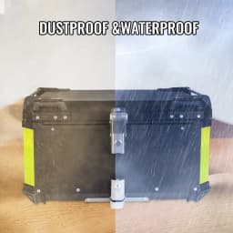 65L Aluminum Motorcycle Trunk Box Waterproof Top Box Tail Box Trunk Universal Motorbike Storage Case Tail Box Luggage