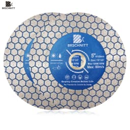 BRSCHNITT Diamond Cutting Disc Saw Blade Double-sided Cutter for Ceramic Tile Porcelain Dia 125mm Cut Plate Cutting Disc