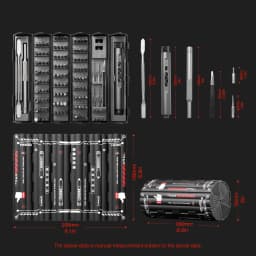 VMAN 138-IN-1 Professional Precision Electric Screwdriver Set Magnetic Bit Computer & Console Game & Phone Repair Kit Man‘s Gift