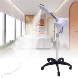 Facial Steamer on Wheels for Professional Skin Rejuvenation for Home, Spa, Clinic Ozone Face Humidifier Pore Opener