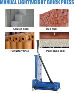 Small manual lightweight brick cutting machine foam brick cutting artifact brick press construction site Portable hand pressed