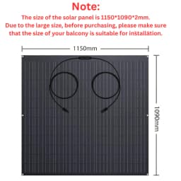Solar Energy Kit 480W | 2 Panels, 18 Efficiency, Easy installation for Homes, camping cars and Off-Grid Systems, Flexible Panels, High performance