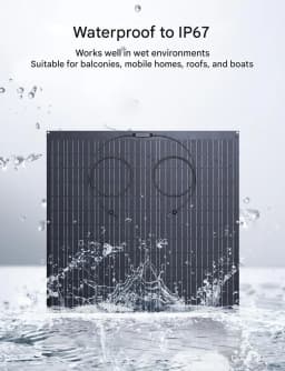 Solar Energy Kit 480W | 2 Panels, 18 Efficiency, Easy installation for Homes, camping cars and Off-Grid Systems, Flexible Panels, High performance