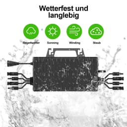 2250W On Grid Micro Inverter, Solar Micro Inverter Mit WLAN Und Bluetooth, 2026 Hot Sale AC Wasserdicht 60V PV-Eingang