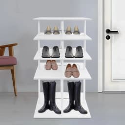 4-tier Rotating Storage Rack Organizer Display Tower for Home Stores Shoes Toys Bags Plants
