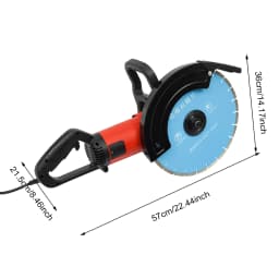 Electric Wall Slotting Machine| 3500W Dust-free Concrete/Marble/Red Brick Cutter w/ 9.5ft Cord| Circular Saw Cutting Tool