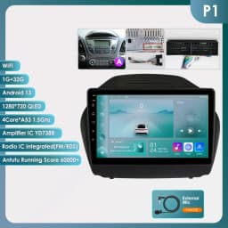 10.1" Hizpo 2Din Androird13 Car Radio for Hyundai Tucson 2 IX35 2011 - 2017 Auto CarPlay UI7862 Multimedia GPS DSP RDS 360CAM