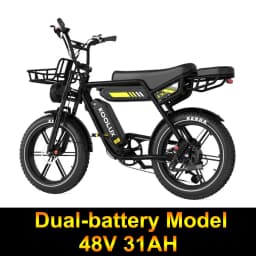 KOOLUX X9 Pro Adult Electric Bicycle Men's E-City ebike City 750W 48V 31.2Ah Battery 20" Fat Tire Electric Bike