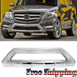 2048852022 For Mercedes Benz GLK‑Class X204 GLK300 GLK350 GLK250 2013 2014 2015 Chrome Front Bumper Cover Moulding Trim