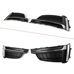 8W6807681F 8W6807682F Front Bumper Fog Light Lamp Grille Grill Cover for Audi Audi A5 S5 2018 2019 Lower Bumper Grill Magickit