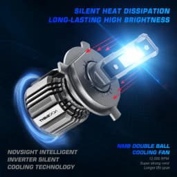 Novsight N74 H4 LED Headlight For Car H7 LED H11 9005 HB3 9006 HB4 9012 6500K 15000LM 72W 12V LED Auto Headlamp Fog Light Bulbs