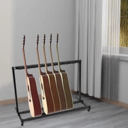 9 Guitar Stands Black Iron Foldable Portable Multiple Guitars Multiple Electric Guitar Stands