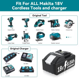 For Makita 18V Battery 7ah 8ah Lithium Battery Compatible For Makita BL1830 BL150B BL1860B Battery Hammer Drill Power Tools
