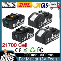 For Makita 18V Battery 7ah 8ah Lithium Battery Compatible For Makita BL1830 BL150B BL1860B Battery Hammer Drill Power Tools