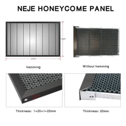 JUICEASE 540x850MM Honeycomb Panel for Laser Engraving Machine CNC Logo Marking Tool Aluminum Panel Clean Cutting Tablefor NEJE
