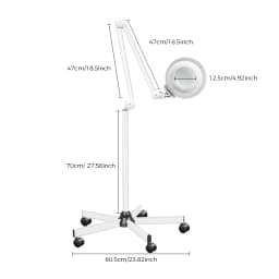 5X LED Magnifying Lamp With Light and Stand For Beauty Salons,nail salons, hospitals 22W Large Magnifying Glass