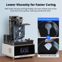 ANYCUBIC 3KG ABS-Like Resin 3.0 Water-Washable UV 405nm Photopolymer Resin 3D Resin High Precision for LCD 3D Printer
